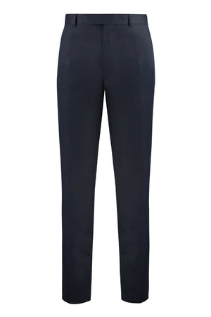 Pantaloni chino in cotone stretch-0